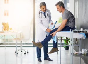 Man with knee pain