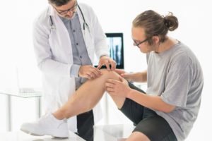 Man with knee pain